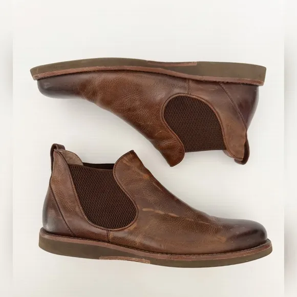 John Varvatos Leather Brooklyn Grandfather Chelsea Boots - 9