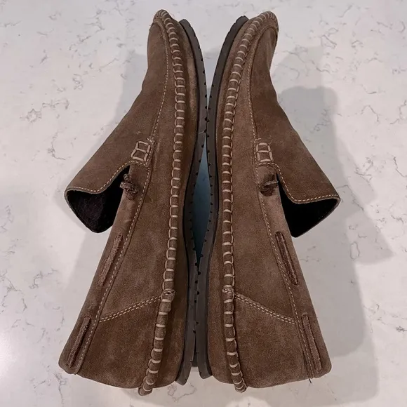JOHN VARVATOS U.S.A Suede Leather Slip On Loafers Size 11.5