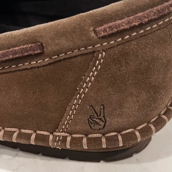 JOHN VARVATOS U.S.A Suede Leather Slip On Loafers Size 11.5