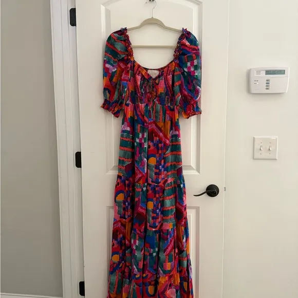 Johnny Was Summer Daydream Silk Maxi Dress