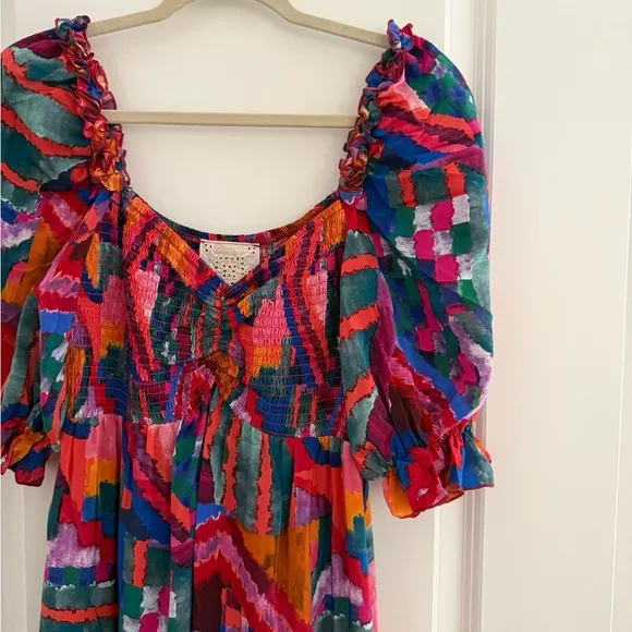 Johnny Was Summer Daydream Silk Maxi Dress