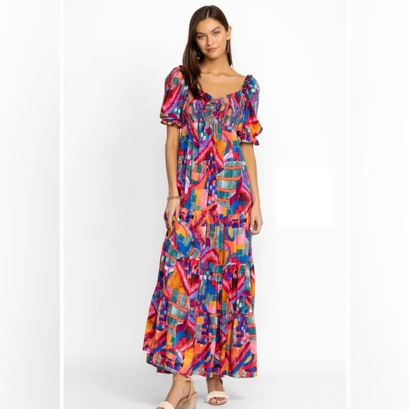 Johnny Was Summer Daydream Silk Maxi Dress