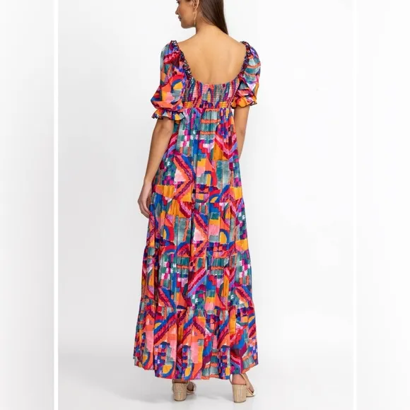 Johnny Was Summer Daydream Silk Maxi Dress