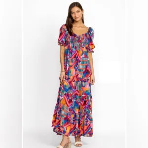 Johnny Was Summer Daydream Silk Maxi Dress
