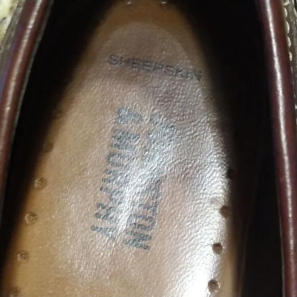 Johnston &amp; Murphy Brown Fowler Kiltie Tassel Leather Loafers 25-8334 Men's Sz 9M