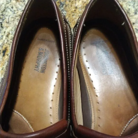 Johnston &amp; Murphy Brown Fowler Kiltie Tassel Leather Loafers 25-8334 Men's Sz 9M