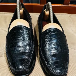 Johnston &amp; Murphy Croc Design Loafers.