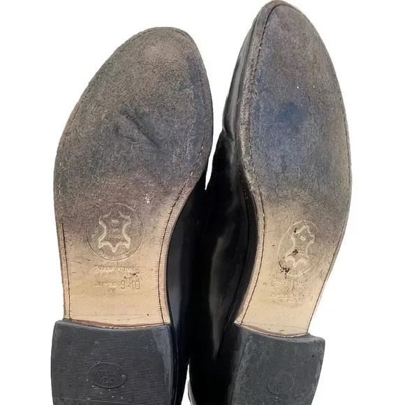 Johnston &amp; Murphy Crown Aristocraft  Black Leather Tassel Loafers Men 10 D USA