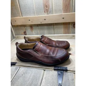 Johnston &amp; Murphy Men 9M Loafers Slip On Casual Shoes Brown Leather Sheepskin