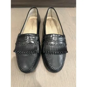 Johnston &amp; Murphy Men's Black Leather Loafers Size 9.5