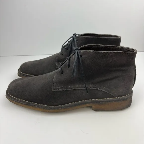 Johnston &amp; Murphy Mens Chukka Ankle Boots Suede Lace-Up Sz 10.5