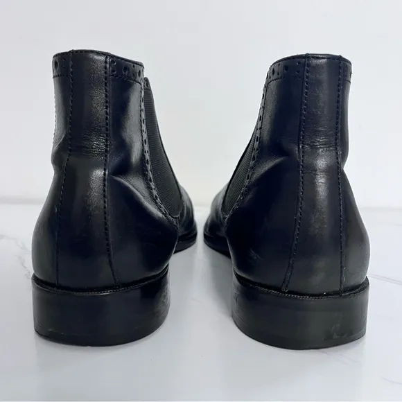 Johnston &amp; Murphy Tyndall Gore Black Leather Boots Size 9.5