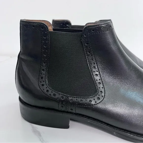 Johnston &amp; Murphy Tyndall Gore Black Leather Boots Size 9.5
