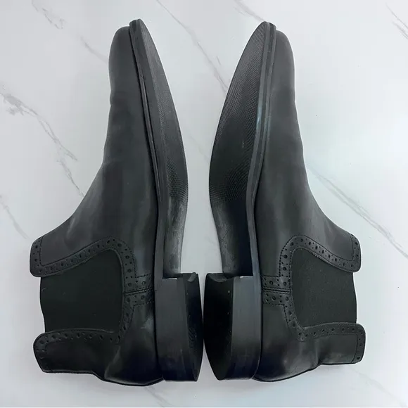 Johnston &amp; Murphy Tyndall Gore Black Leather Boots Size 9.5
