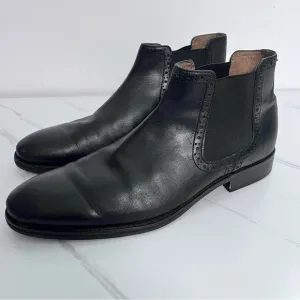 Johnston &amp; Murphy Tyndall Gore Black Leather Boots Size 9.5