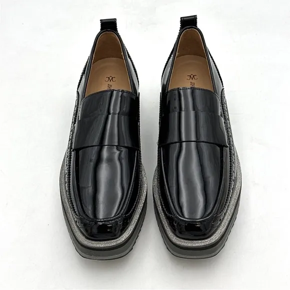 JOHNSTON &amp; MURPHY WOMENS SHOE SIZE 6.5 M 784567 GRACELYN BLACK PATENT SLIP-ON