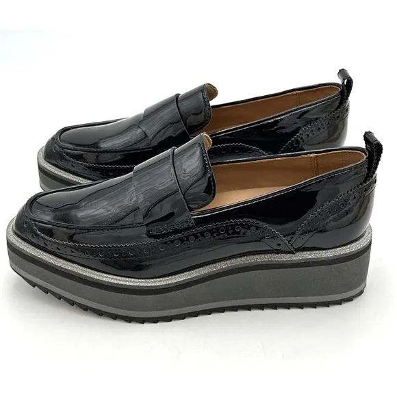 JOHNSTON &amp; MURPHY WOMENS SHOE SIZE 6.5 M 784567 GRACELYN BLACK PATENT SLIP-ON