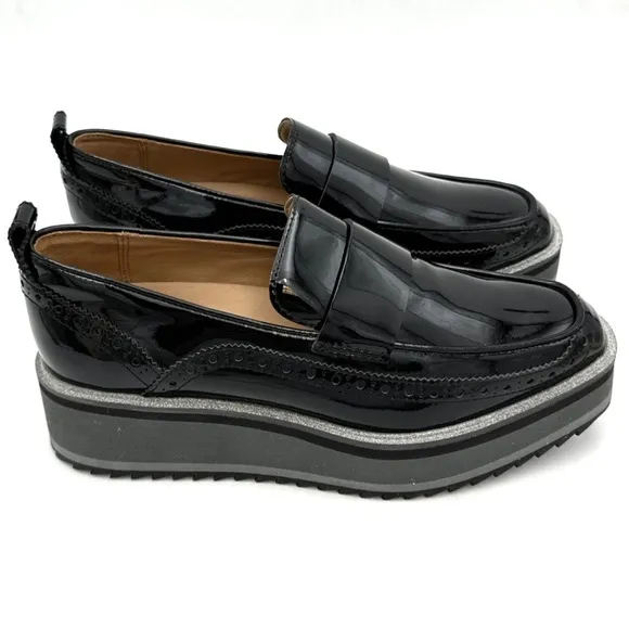 JOHNSTON &amp; MURPHY WOMENS SHOE SIZE 6.5 M 784567 GRACELYN BLACK PATENT SLIP-ON