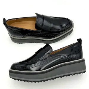 JOHNSTON &amp; MURPHY WOMENS SHOE SIZE 6.5 M 784567 GRACELYN BLACK PATENT SLIP-ON