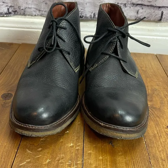 Johnston and Murphy black leather lace up boots Mens size 10