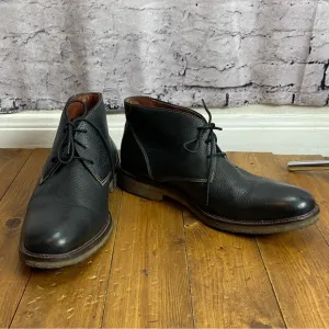 Johnston and Murphy black leather lace up boots Mens size 10