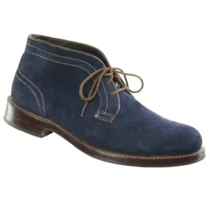 Johnston and Murphy Navy Suede Brogue Ankle Boots size 10