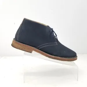 Johnston Murphy Sheepskin Chukka Boots Men's Blue Suede Shoes 25-3498 Sz 10.5