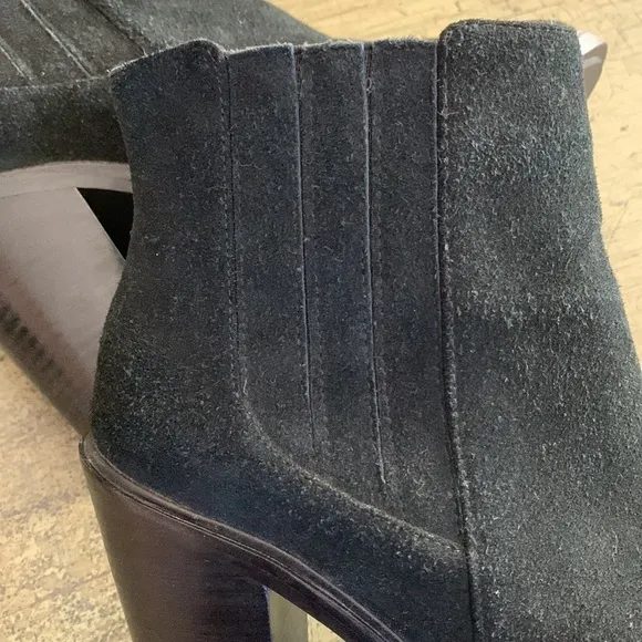 Joie Black Suede Chelsea Ankle Boots