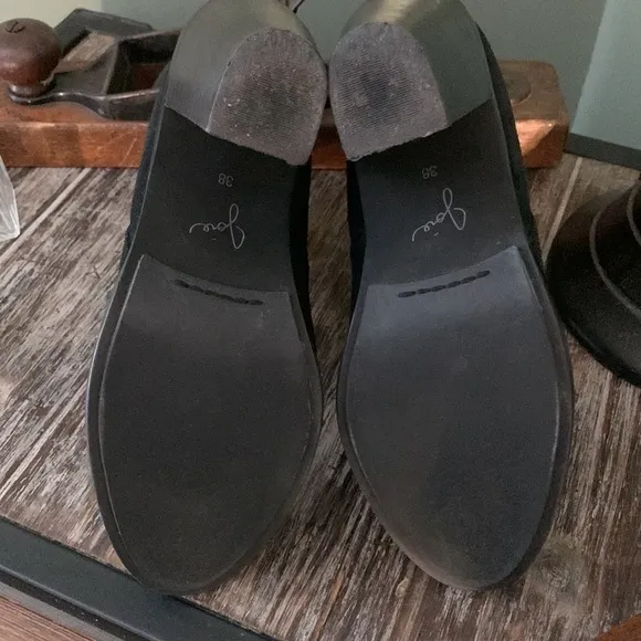 Joie Black Suede Chelsea Ankle Boots