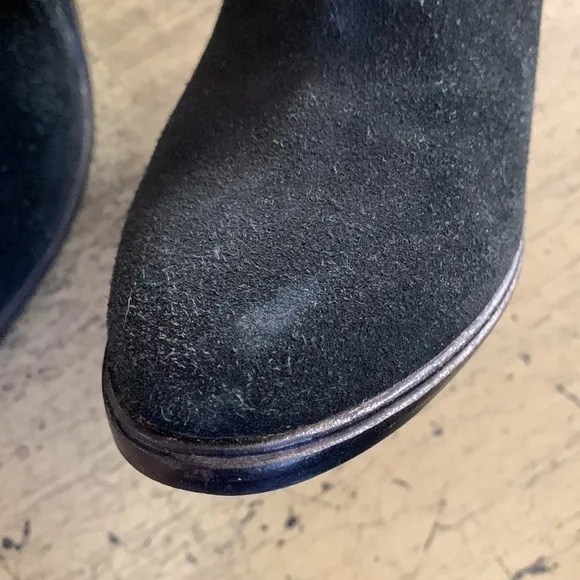 Joie Black Suede Chelsea Ankle Boots