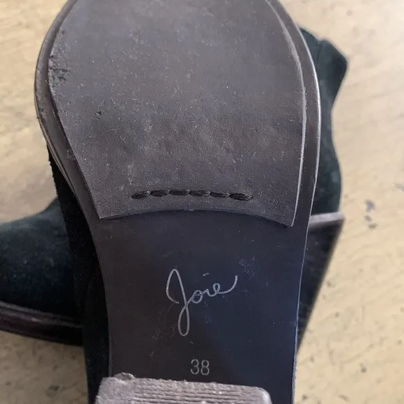 Joie Black Suede Chelsea Ankle Boots