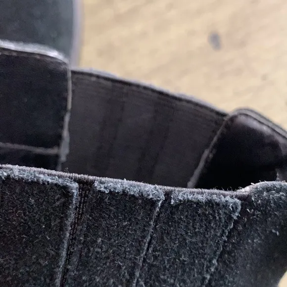 Joie Black Suede Chelsea Ankle Boots