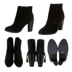 Joie Black Suede Chelsea Ankle Boots