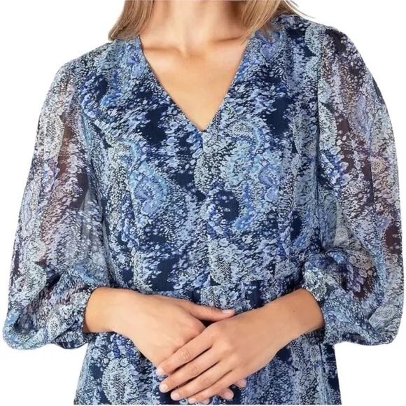 Joie Limited Edition Long Sleeve Maxi Dress in Parisian Paisley XXL NWT