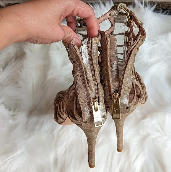 JOIE Rhoda Caged Lace Up Sandals