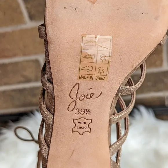 JOIE Rhoda Caged Lace Up Sandals