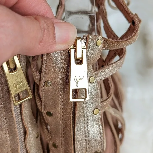 JOIE Rhoda Caged Lace Up Sandals