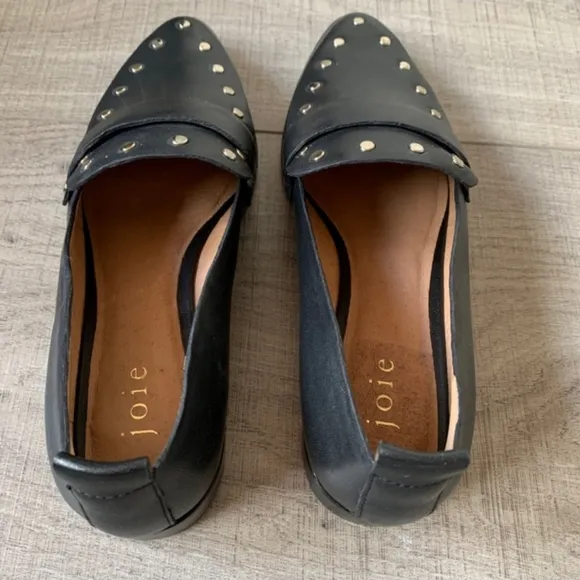Joie Taron Leather Studded Loafers