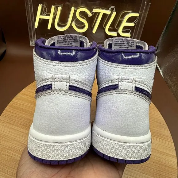 Jordan 1 Retro High “Court Purple” (TD) Sz 13.5C