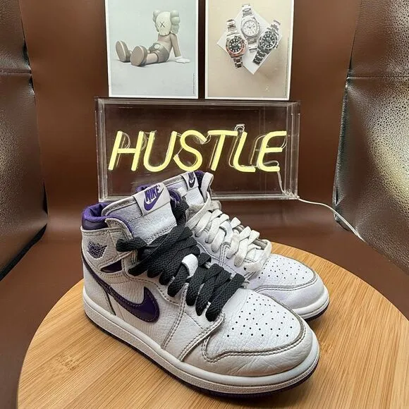 Jordan 1 Retro High “Court Purple” (TD) Sz 13.5C