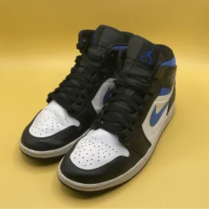Jordan 1 Retro Mid Blue Black Racer
