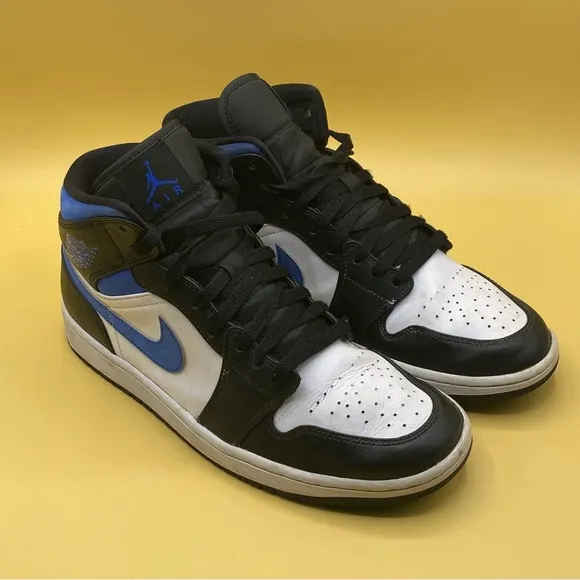 Jordan 1 Retro Mid Blue Black Racer