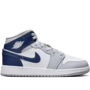 Jordan 1 White/Navy Blue Sneakers 4Y