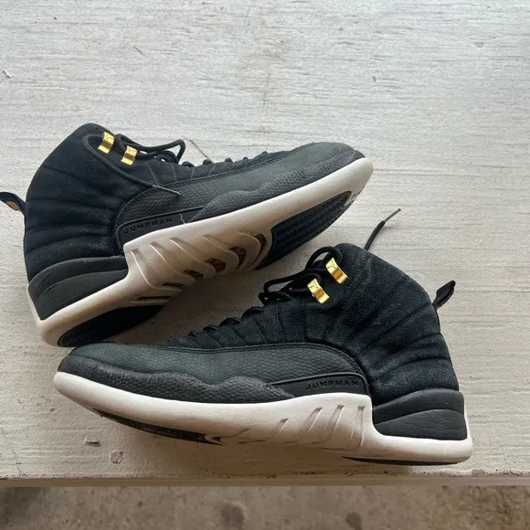 Jordan 12 Black and Gold Sneakers Retro 12 Air Jordan Nike