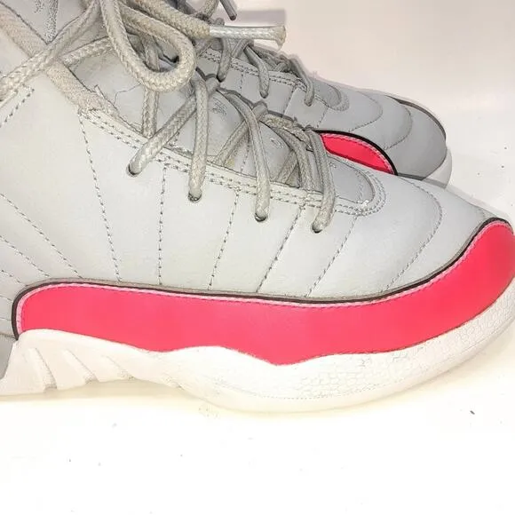 Jordan 12 Retro Wolf Grey Racer Pink Sneakers Sneakers Size 2.5 Youth