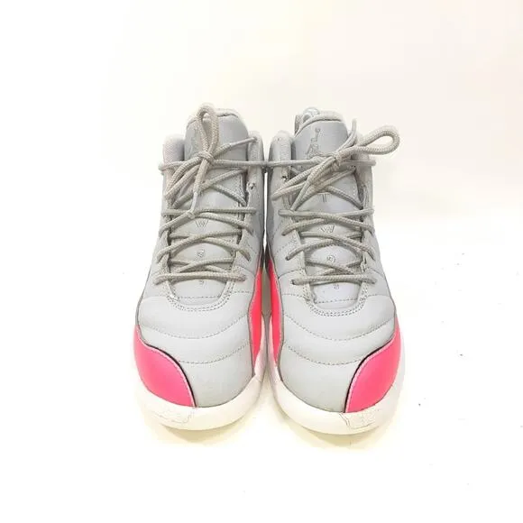 Jordan 12 Retro Wolf Grey Racer Pink Sneakers Sneakers Size 2.5 Youth
