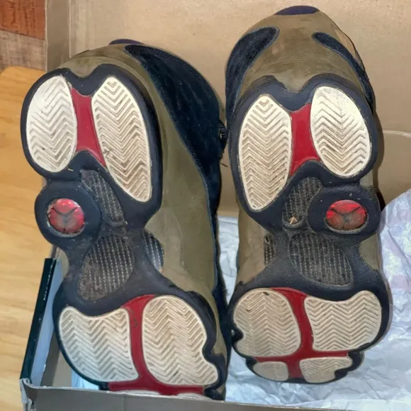 Jordan 13 retro olive sneakers