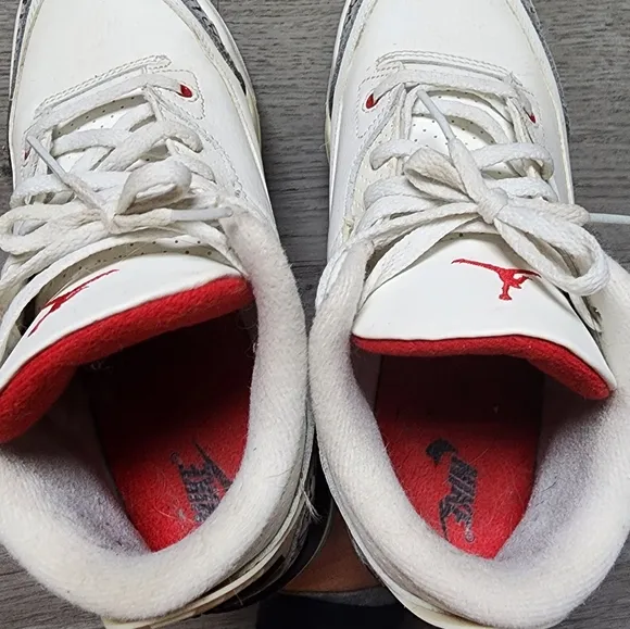 Jordan 3 Retro Cement Reimagined Boy's Youth Mid Lace Up Sneakers Size 3Y