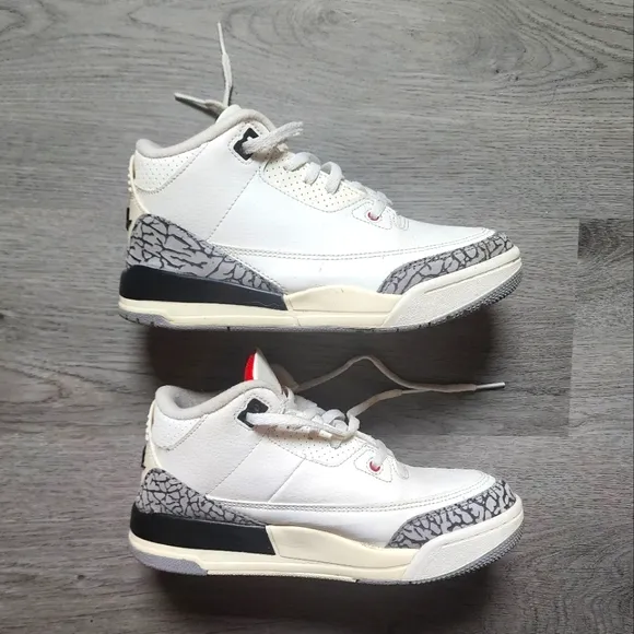 Jordan 3 Retro Cement Reimagined Boy's Youth Mid Lace Up Sneakers Size 3Y
