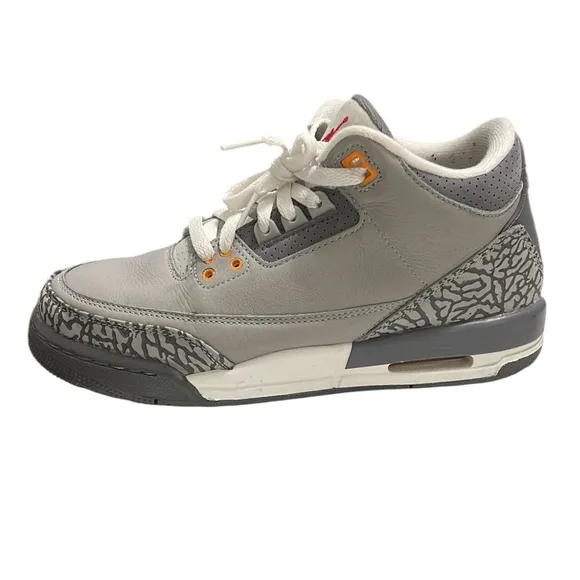 Jordan 3 Retro Cool Grey Sneakers Size 7Y